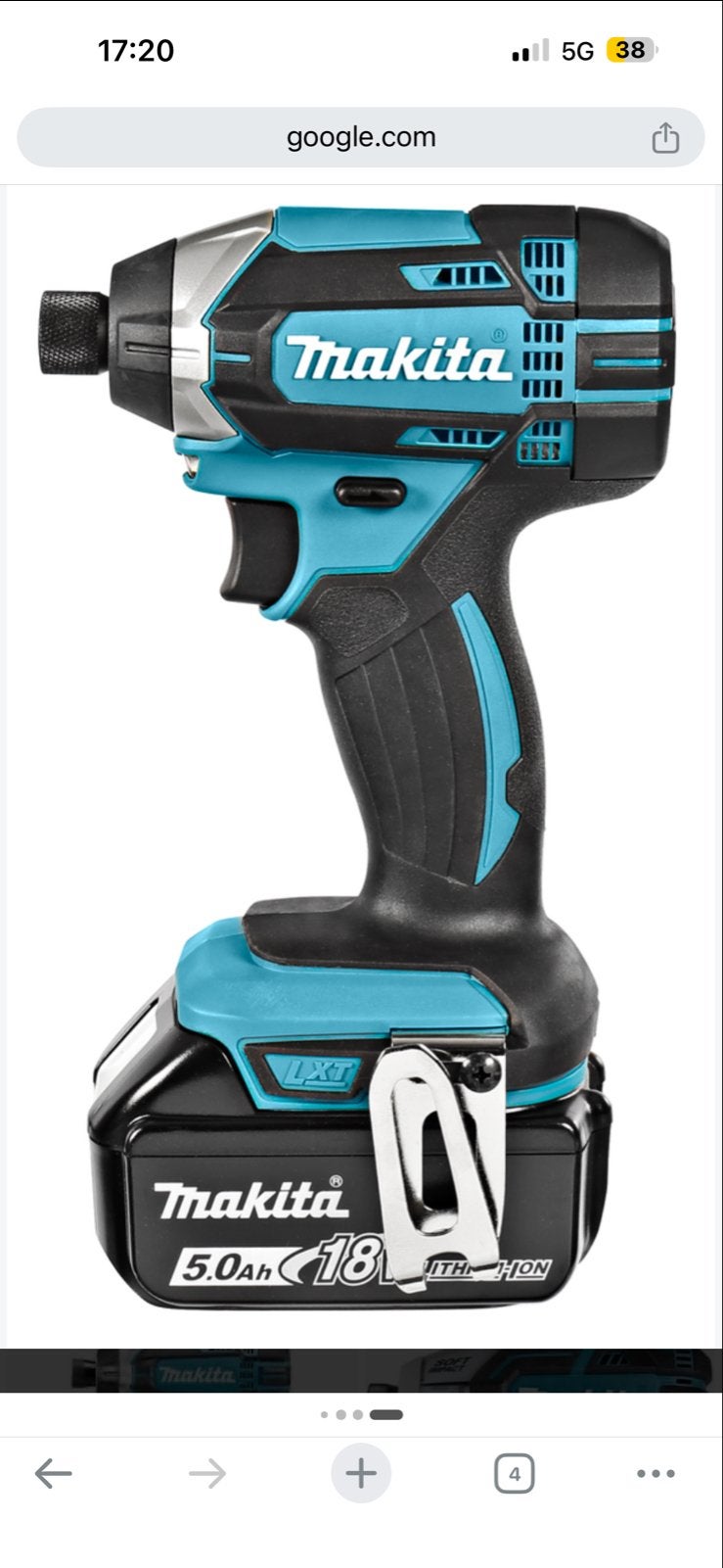 Makita LXT 18V Accu Slagmoersleutel 5.0Ah, Doe-het-zelf en Verbouw, 600 watt of meer, Variabele snelheid, Ophalen of Verzenden
