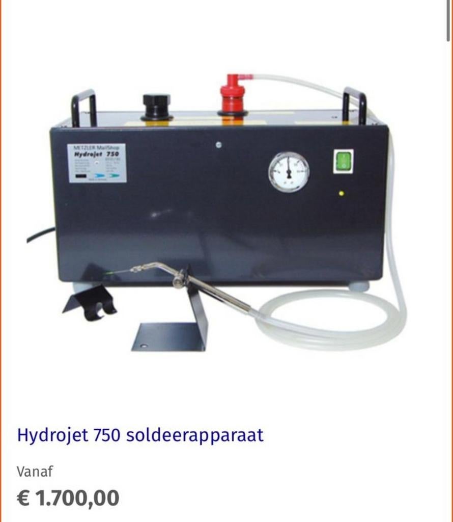 hydrogen 750 soldeer apparaat te koop, Ophalen, Nieuw, Minder dan 60 cm, Overige typen