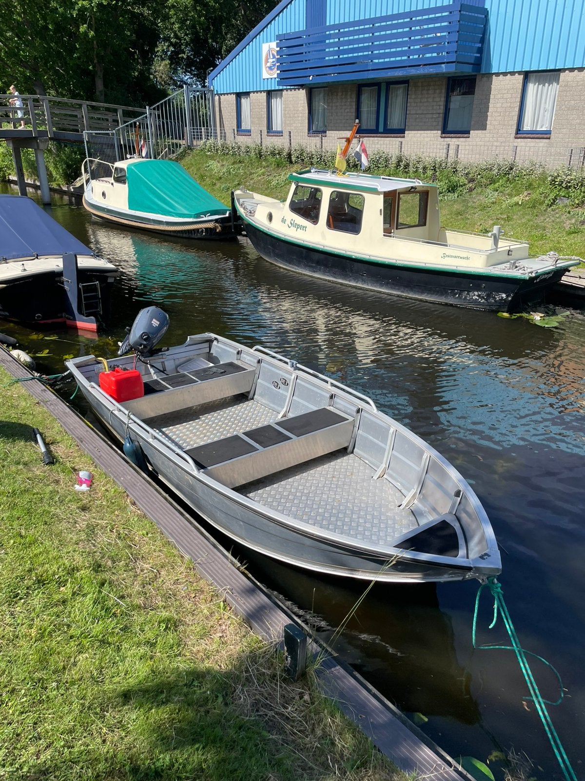 Aluminum onderhouds vrije boot/sloep 2020 4pk yamaha 4tac, Ophalen, Zo goed als nieuw, Motor en Techniek, Motorboot