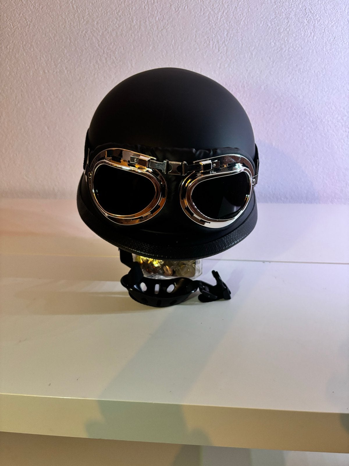 generieke Duitse/retro “half helmet” - Maat L - nieuw, Overige merken, Heren, Jethelm, Ophalen of Verzenden