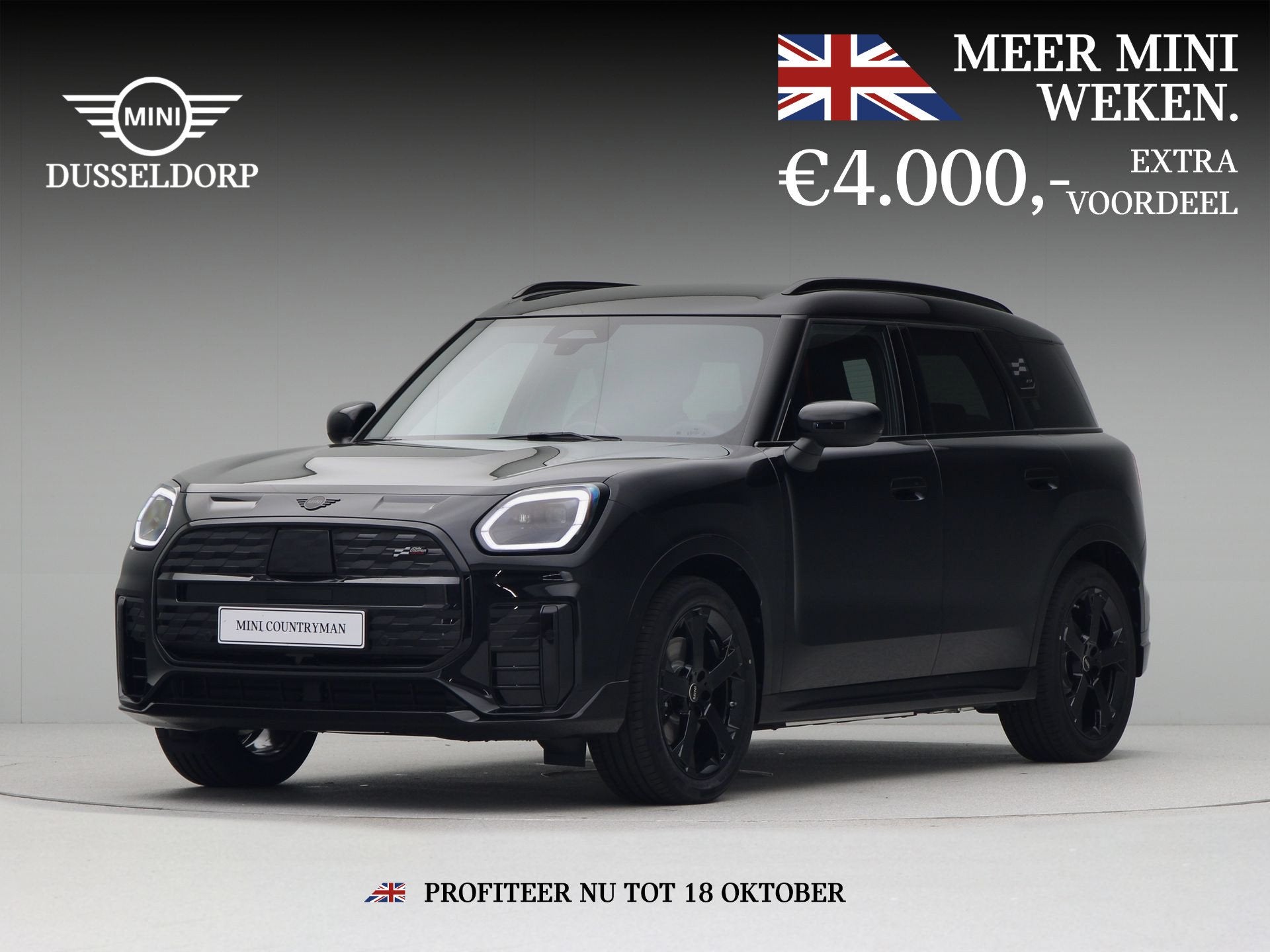 MINI Countryman SE John Cooper Works Pakket S PRIVATE LEASE, Auto's, Zwart, Countryman, Zwart, Nieuw