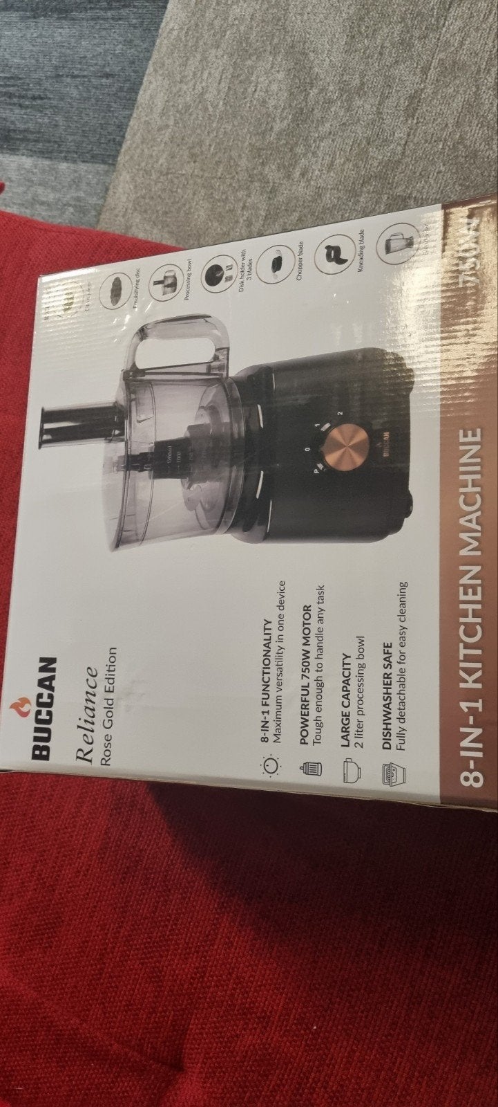 Buccan Foodprocessor (zonder blender), Ophalen, 3 snelheden of meer, Zo goed als nieuw, 2 tot 3 liter