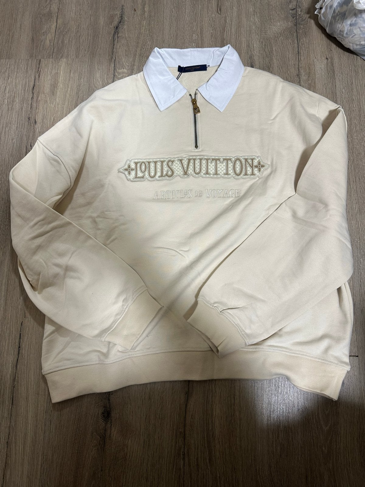 Louis Vuitton Trui Sweatshirt Veste Jasje + Factuur, Ophalen, Zo goed als nieuw, Overige maten, Beige
