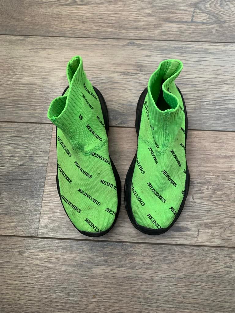 Reinders Sneakers Maat 36 - Neon Groen met Logo Print, Gebruikt, Jongen of Meisje, Overige typen, Ophalen of Verzenden