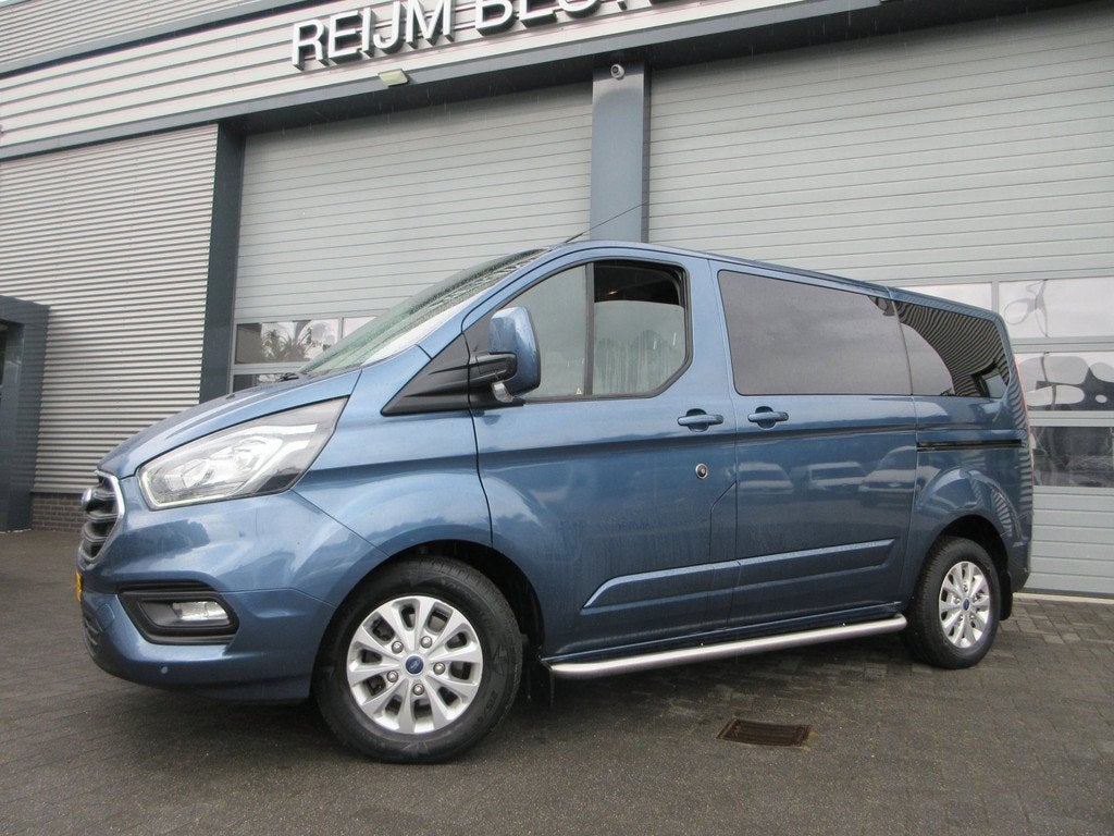 Ford TRANSIT CUSTOM L1H1 130 pk autmaat dc airco navigatie c, Auto's, Bestelauto's, Automaat, 15 km/l, Euro 6, 4 cilinders