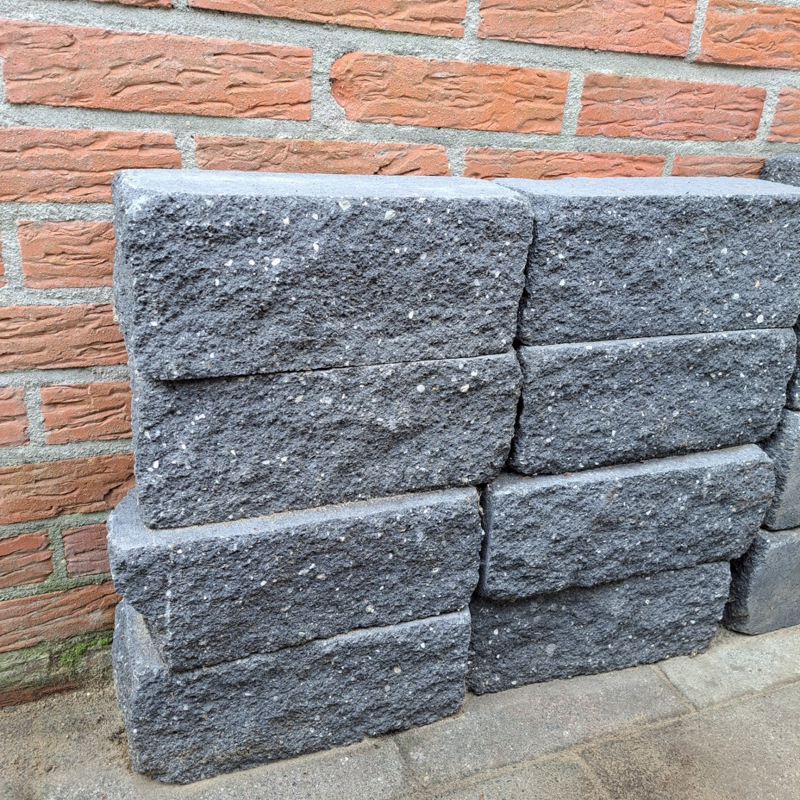 12 Grijze Stapelblokken voor Tuinprojecten (12x12x30 cm), Ophalen, Overige materialen, Overige typen, Nieuw