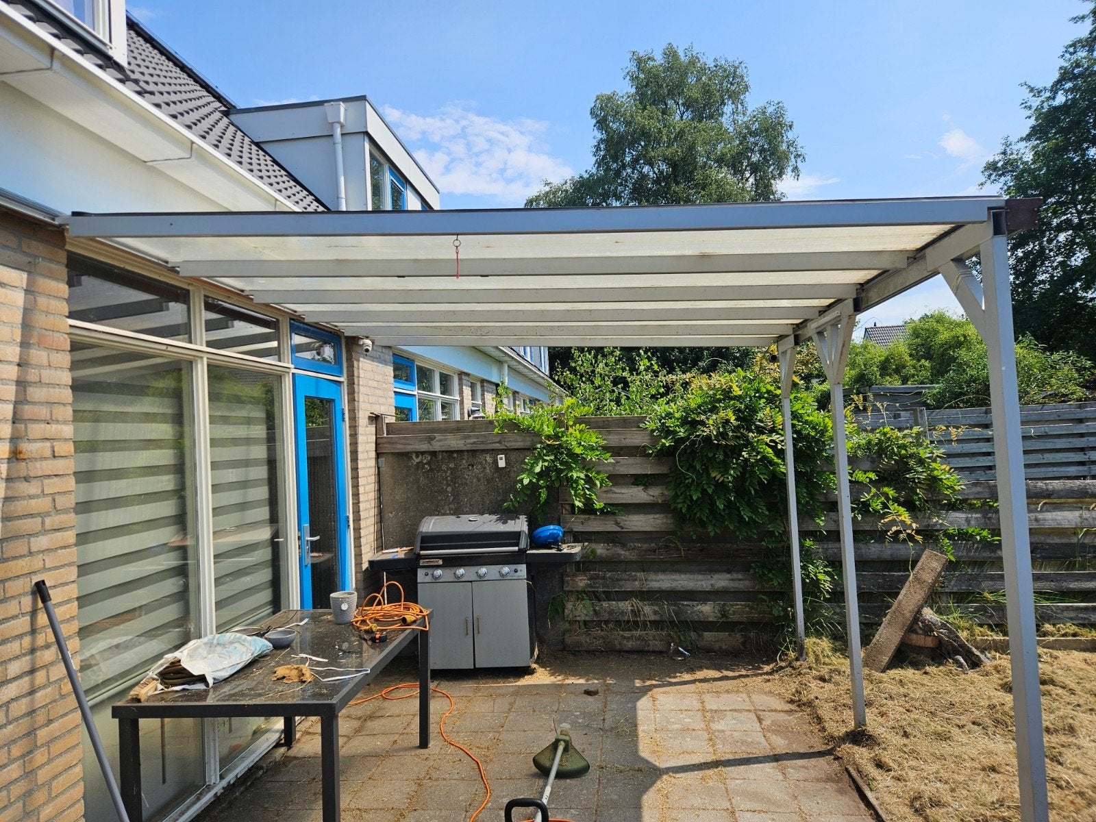 3x3 Overkapping - Aluminium met Polycarbonaat Dak, Tuin en Terras, Overkappingen, Ophalen