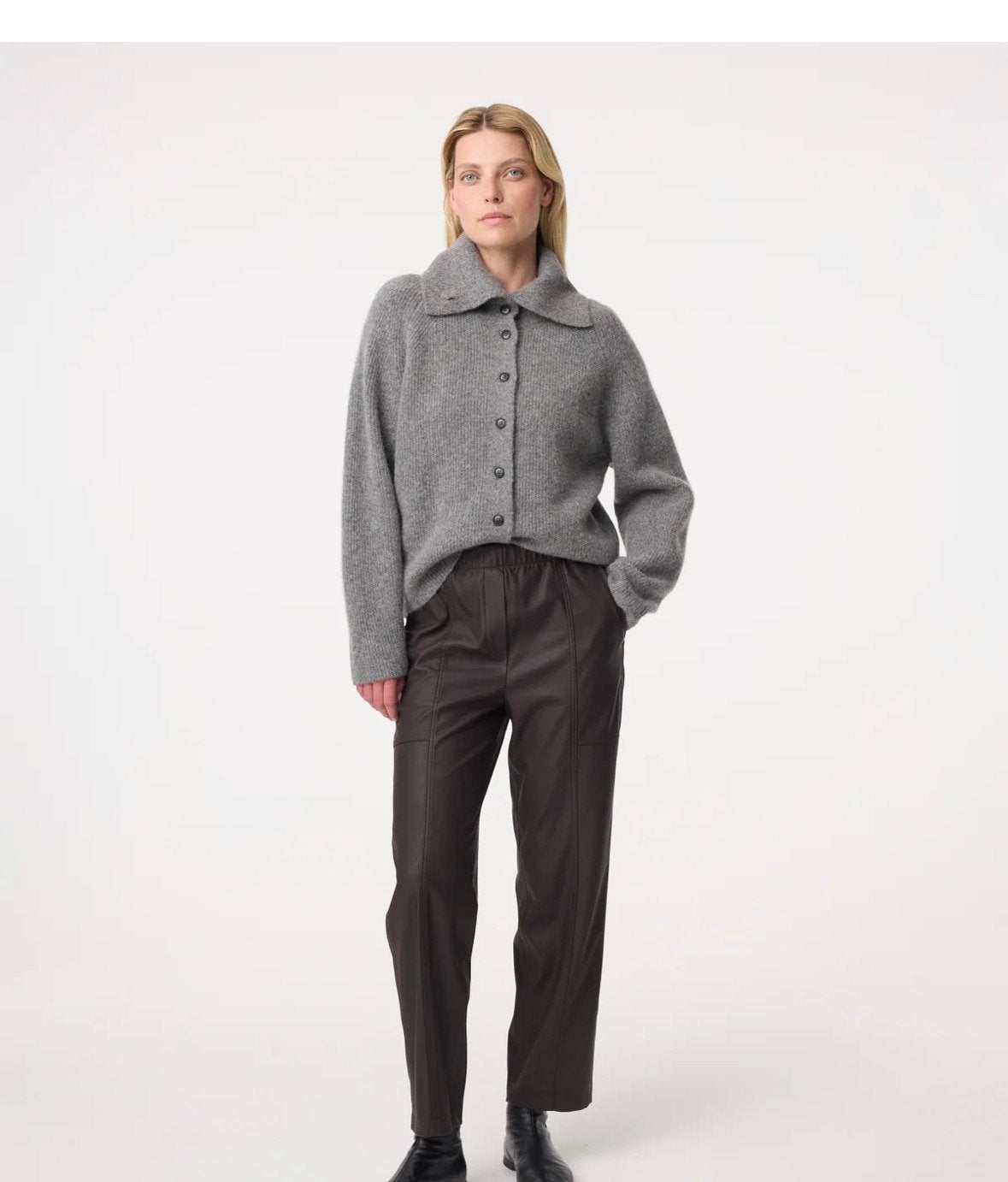 Knit-ted milo cardigan M, Ophalen of Verzenden, Zo goed als nieuw, Maat 38/40 (M), Grijs