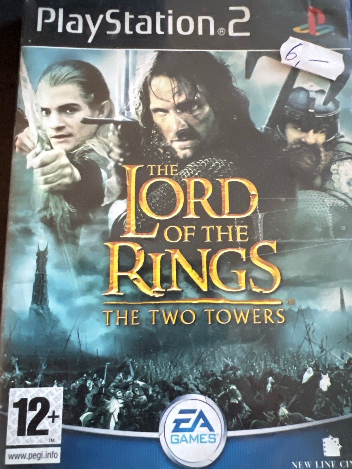 Lord of the Rings: The Two Towers PS2 - Actie/Avontuur, Avontuur en Actie, Gebruikt, 1 speler, Ophalen of Verzenden