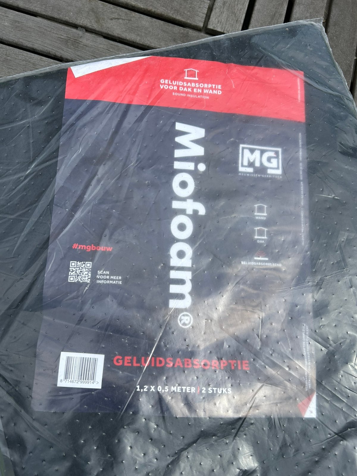 Miofoam geluidsisolatie, Ophalen, Zo goed als nieuw, 15 m² of meer, Folie