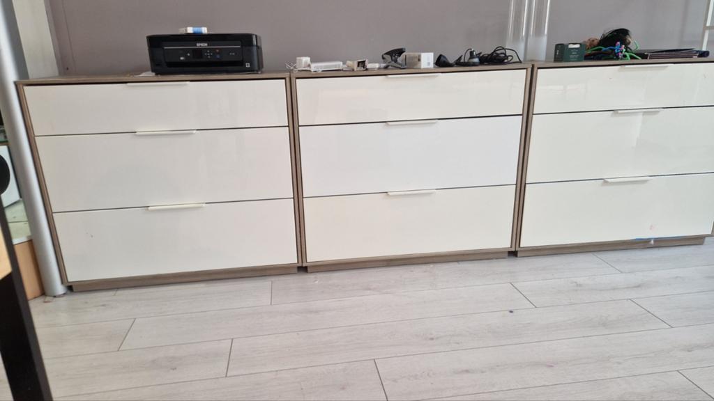 3 x ladenblokken 3 lades, Ophalen, Gebruikt, 25 tot 50 cm, Minder dan 100 cm