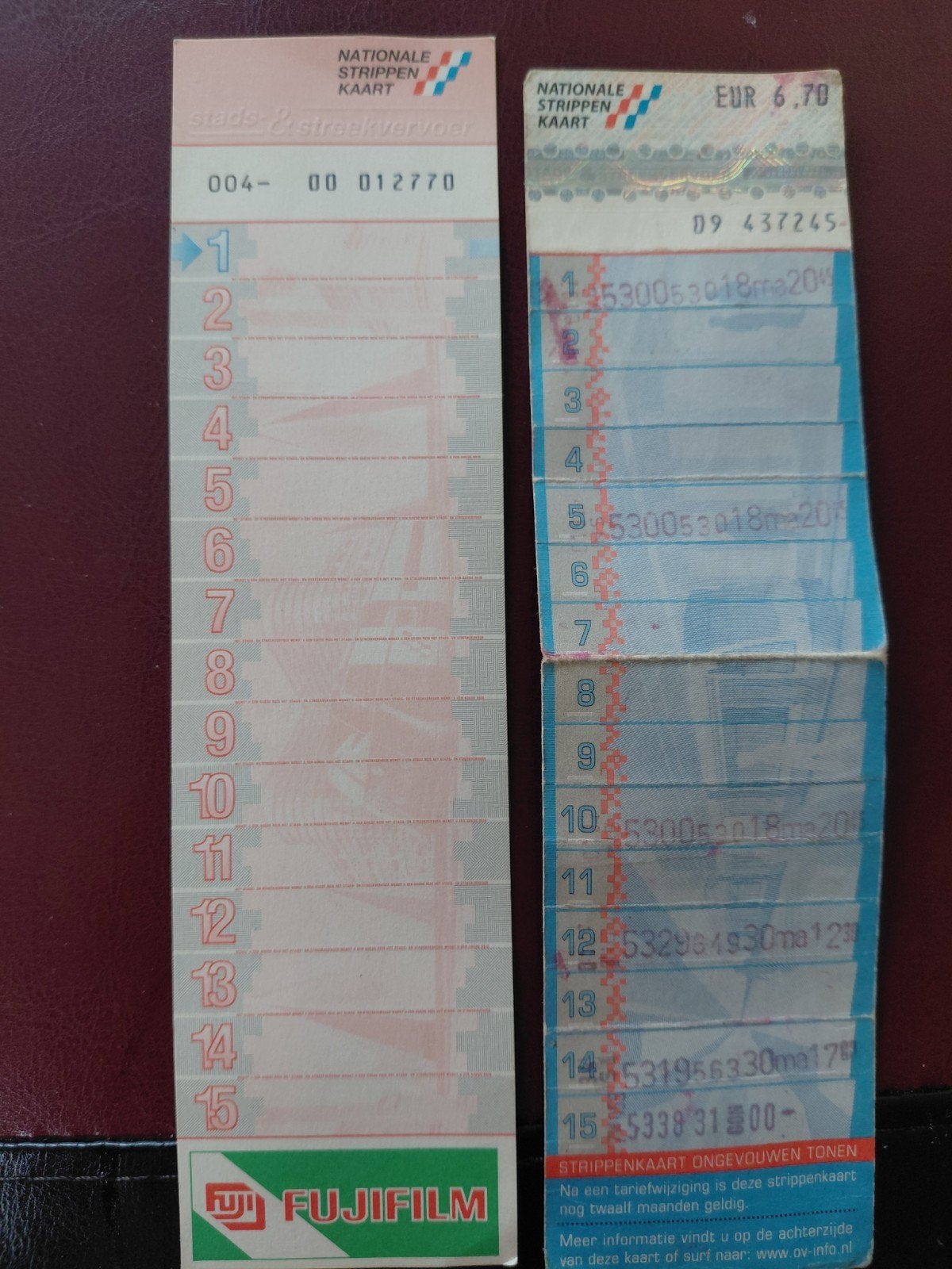 Vintage,  strippenkaart, Verzamelen, Spoorwegen en Tramwegen, Ophalen of Verzenden, Bus of Metro, Overige typen