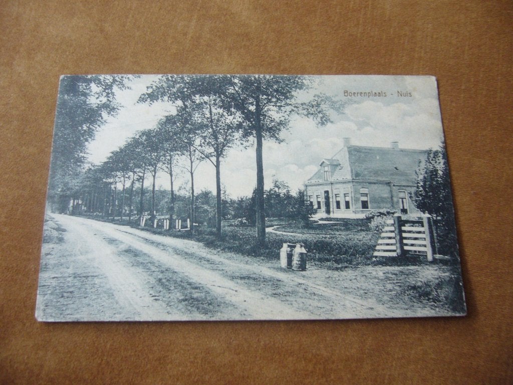 NUIS  =  BOERENPLAATS    1924, Ophalen of Verzenden, 1920 tot 1940, Gelopen, Groningen