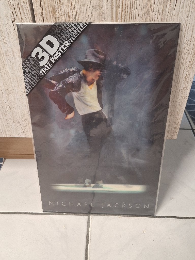 Oude 3d poster Michael Jackson nieuw in verpakking, Verzamelen, Ophalen of Verzenden, Nieuw, Muziek