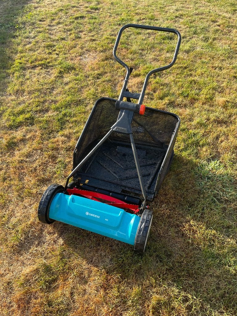 Gardena 400 kooimesmaaier, Tuin en Terras, Ophalen, Handgrasmaaier, Zo goed als nieuw, Opvangbak
