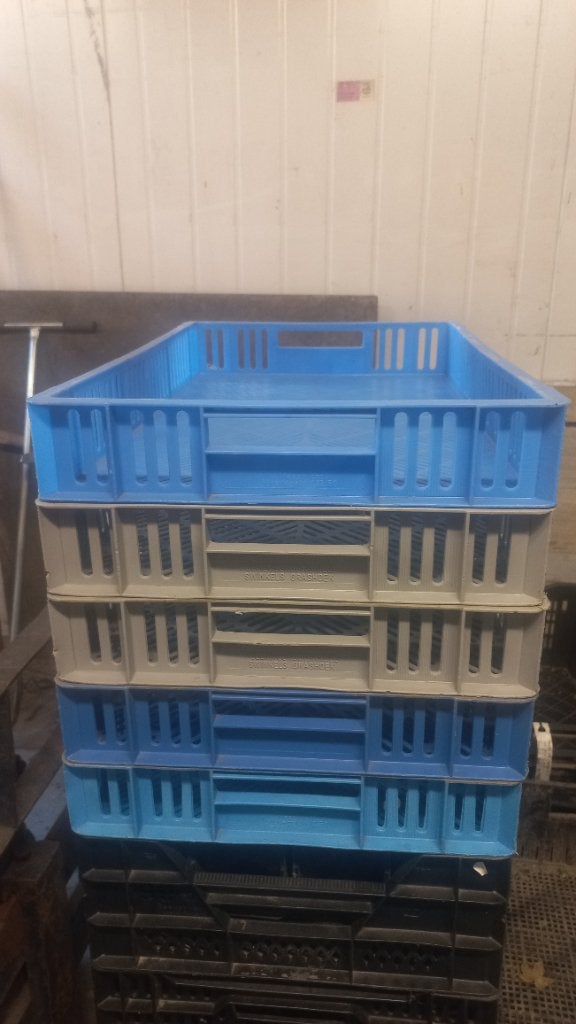 Plastic kratjes, Ophalen, Gebruikt, Minder dan 35 cm, Minder dan 50 cm