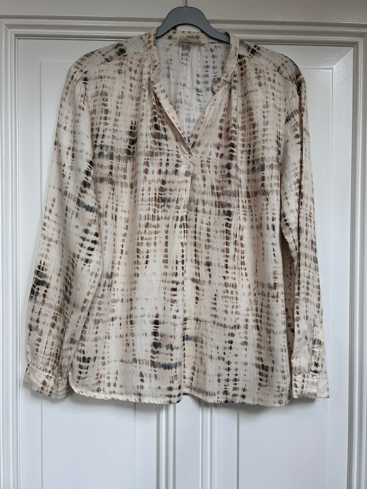 Alchemist ecru-beige-bruine blouse maat 40, Ophalen of Verzenden, Zo goed als nieuw, Maat 38/40 (M), Beige
