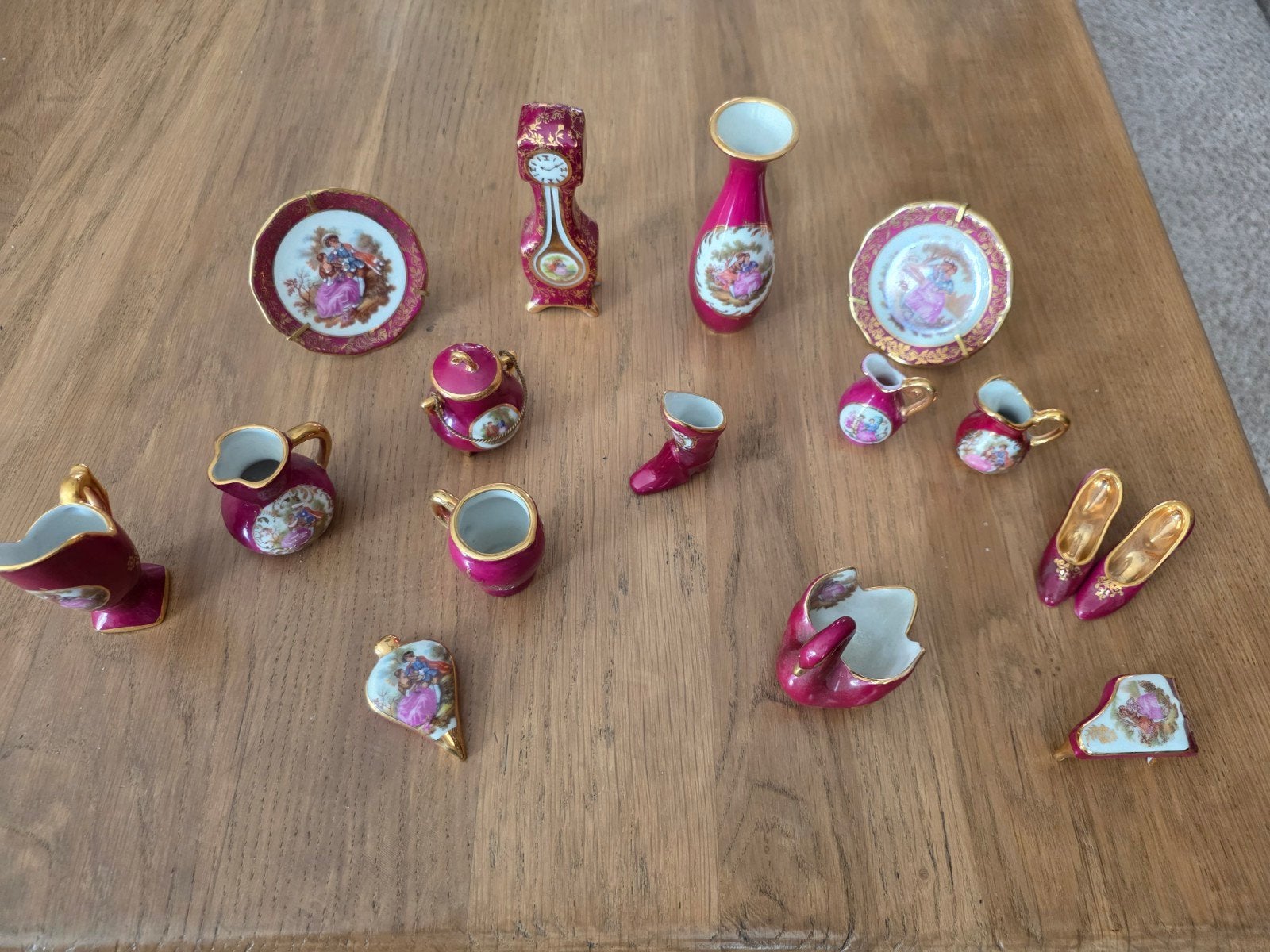 Limoges Porselein Miniatuur Collectie - Diverse Items, Ophalen of Verzenden