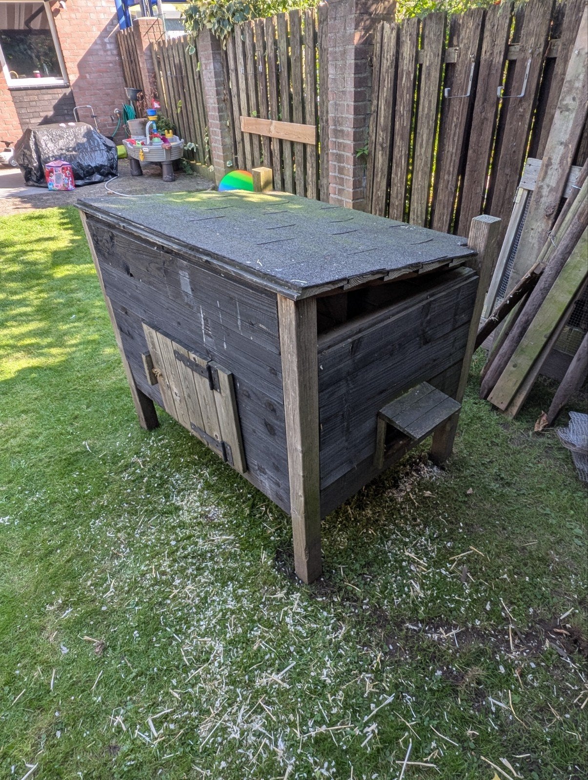 Groot en degelijk konijnenhok / kippenhok te koop, Ophalen, Cavia, 90 cm of meer, Hok