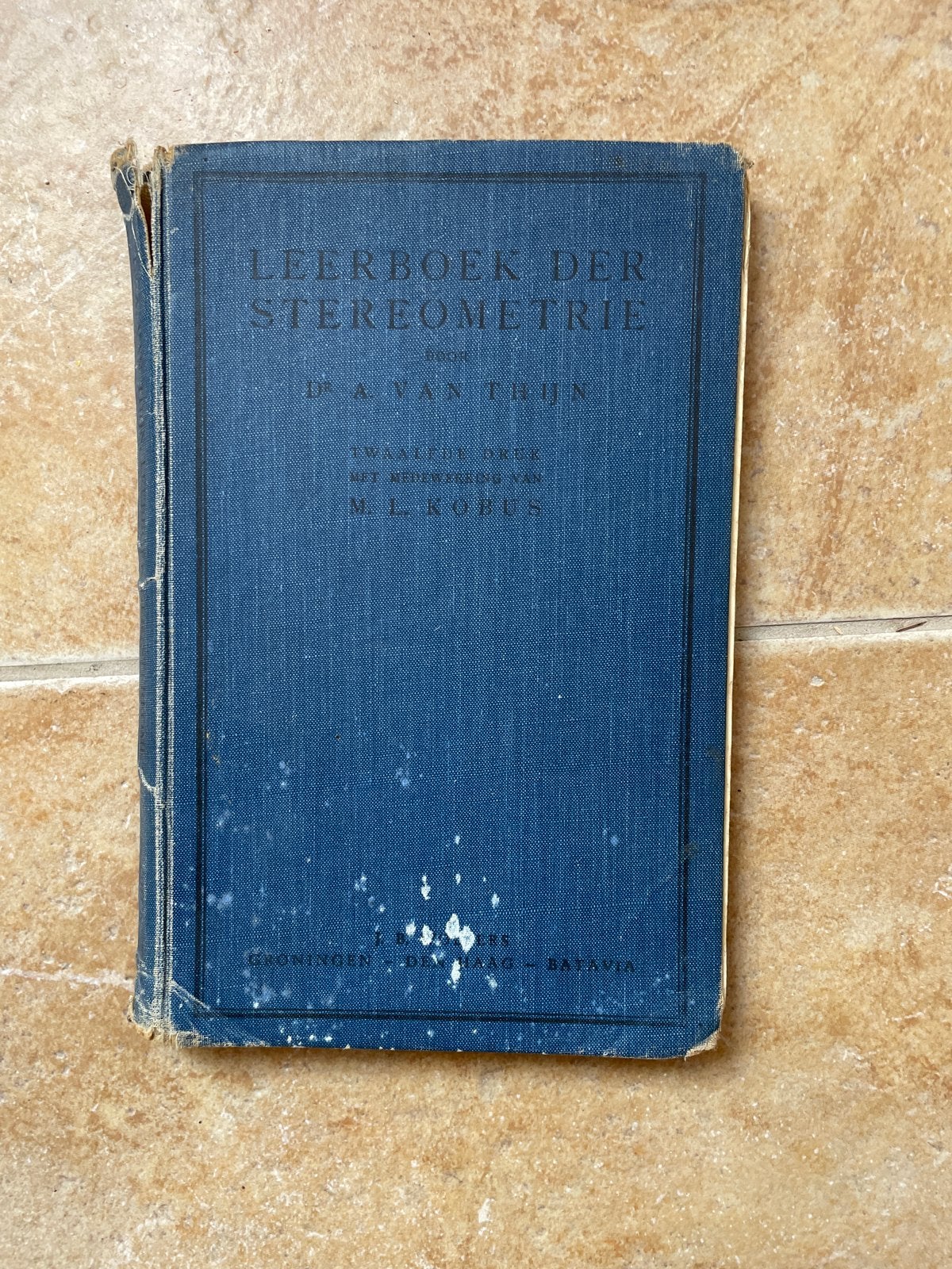 Leerboek der Stereometrie - Dr. A. van Thijn (1934), Ophalen of Verzenden, Beta, Gelezen, Niet van toepassing