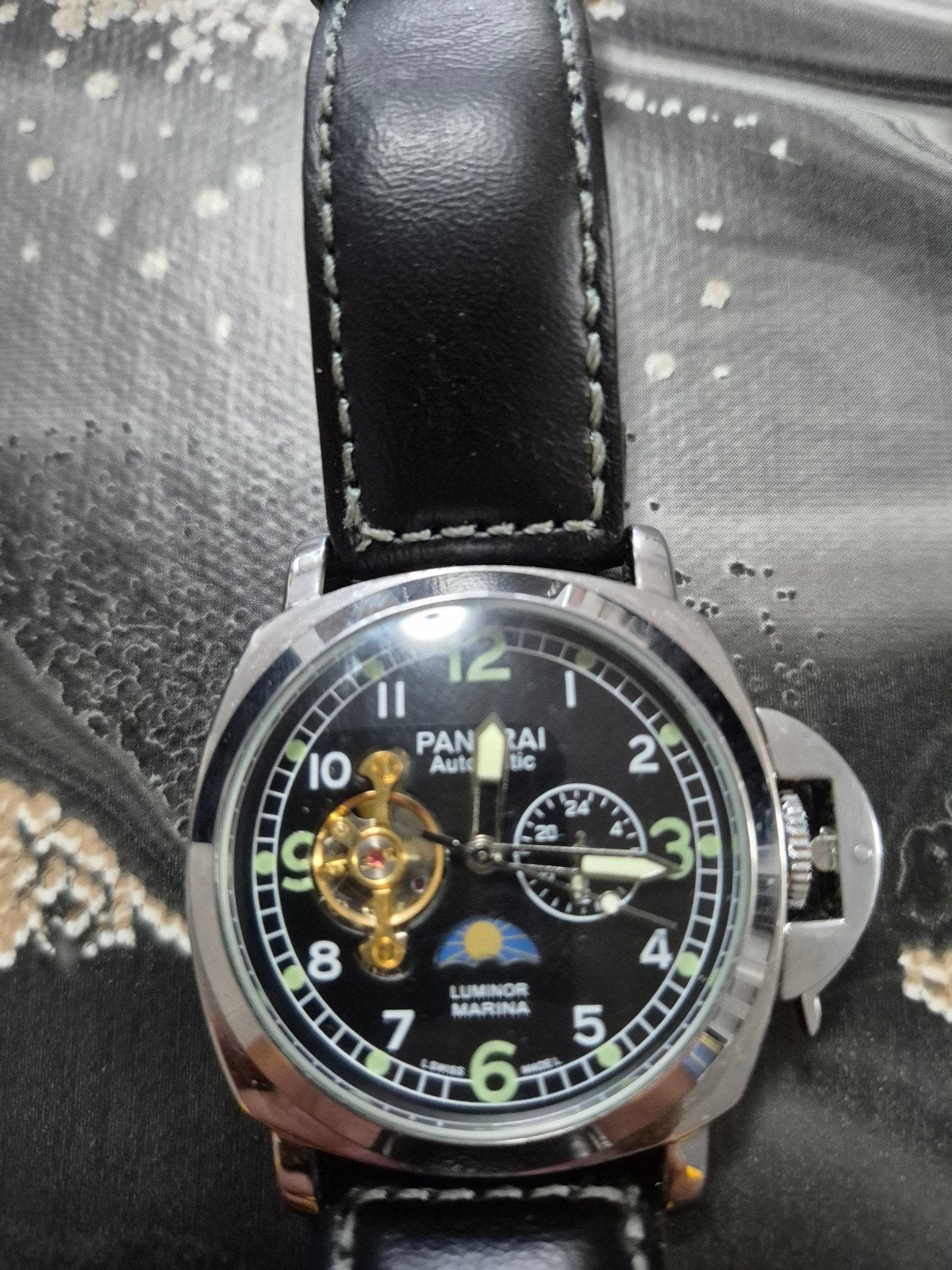 panerai luminor marina, Ophalen of Verzenden, Leer, Overige merken