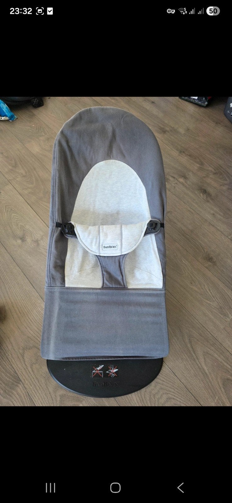 BabyBjörn Wipstoel Grijs - Ergonomisch en Comfortabel, Ophalen of Verzenden, Gebruikt