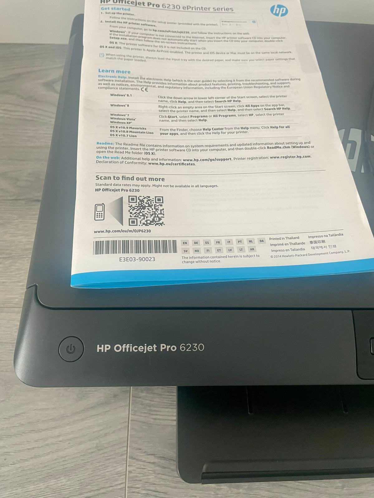 HP Officejet Pro 6230 All-in-One Printer, Inkjetprinter, All-in-one, Kleur printen, Ophalen of Verzenden