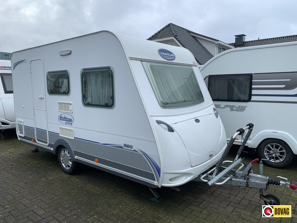 Caravelair Ambiance Style 390 Voortent/Fietsendrager, Bedrijf, Treinzit, Caravelair, Tot en met 4