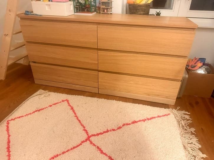 Malm ladekast 1 jaar oud, Overige materialen, Zo goed als nieuw, 15 m² of meer, Ophalen