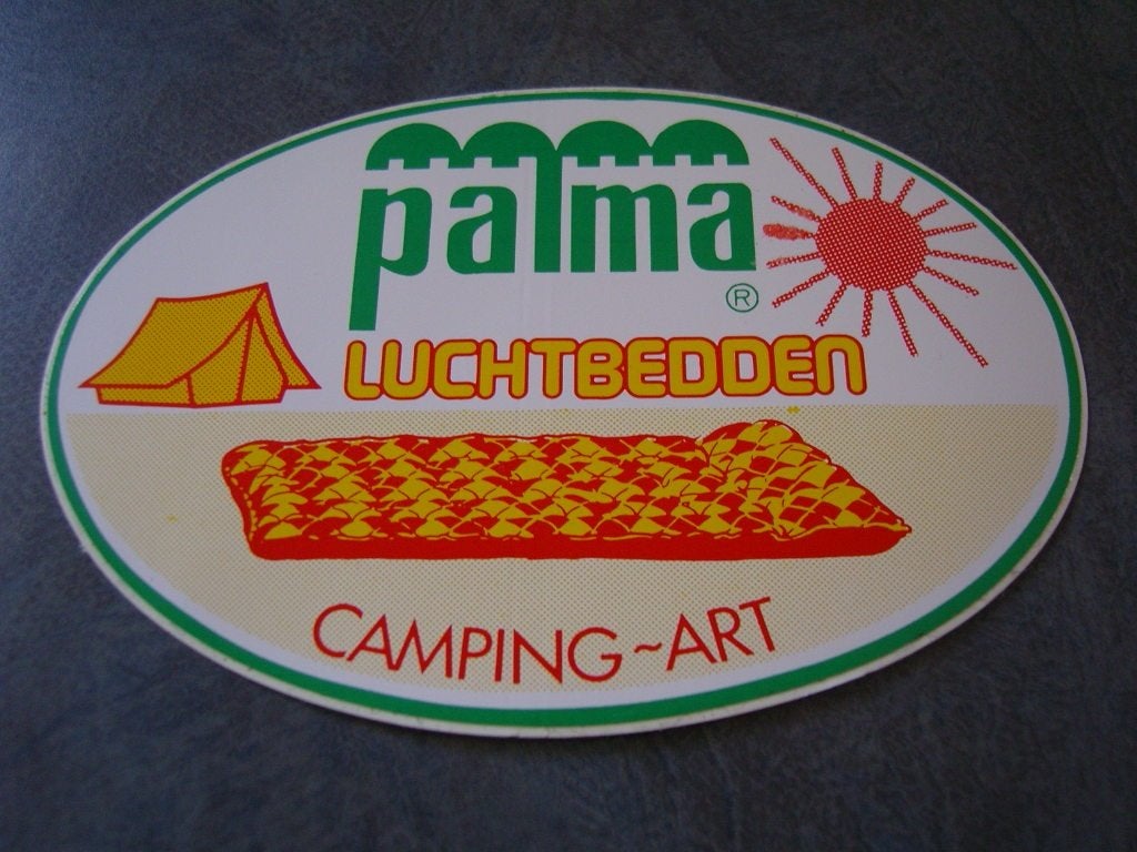 sticker palma luchtbedden camping - art, Verzamelen, Ophalen, Zo goed als nieuw