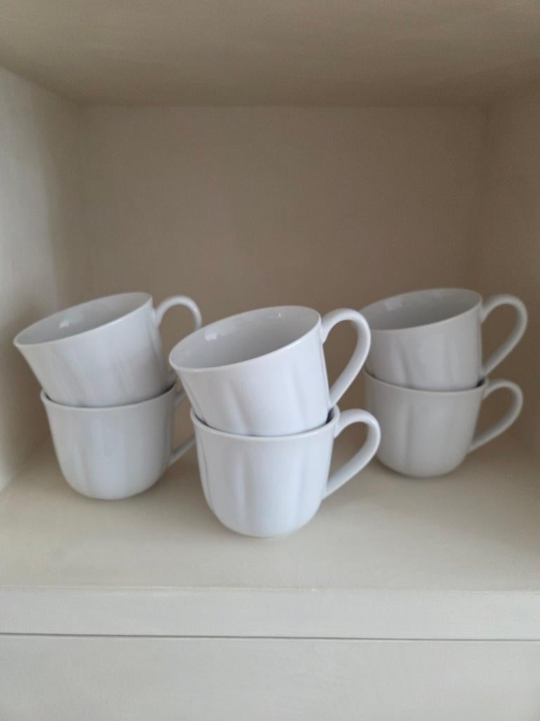 6 theemokken wit Ikea, Huis en Inrichting, Nieuw, Ophalen of Verzenden, Overige stijlen, Kop(pen) en/of Schotel(s)