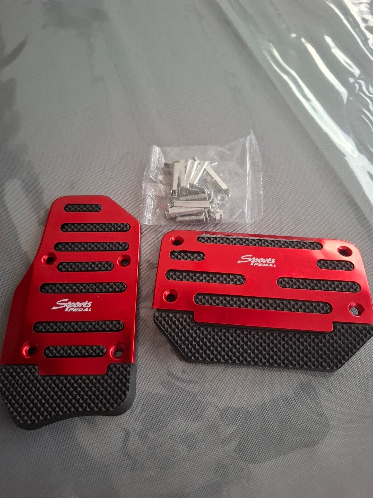 Nieuwe rode sportpedalen set voor automaat, Auto diversen, Ophalen of Verzenden, Nieuw