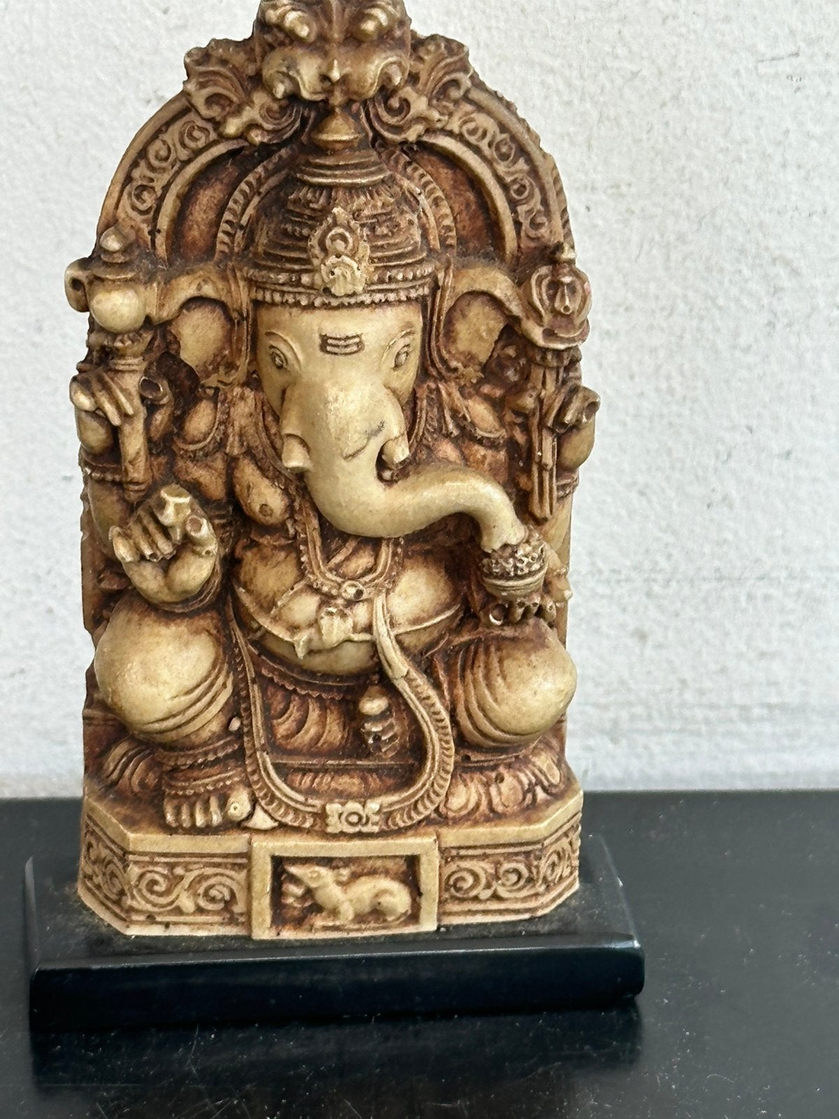 Oud  gedetailleerd Ganesh beeldje 9.5 cm, Ophalen of Verzenden, Gebruikt