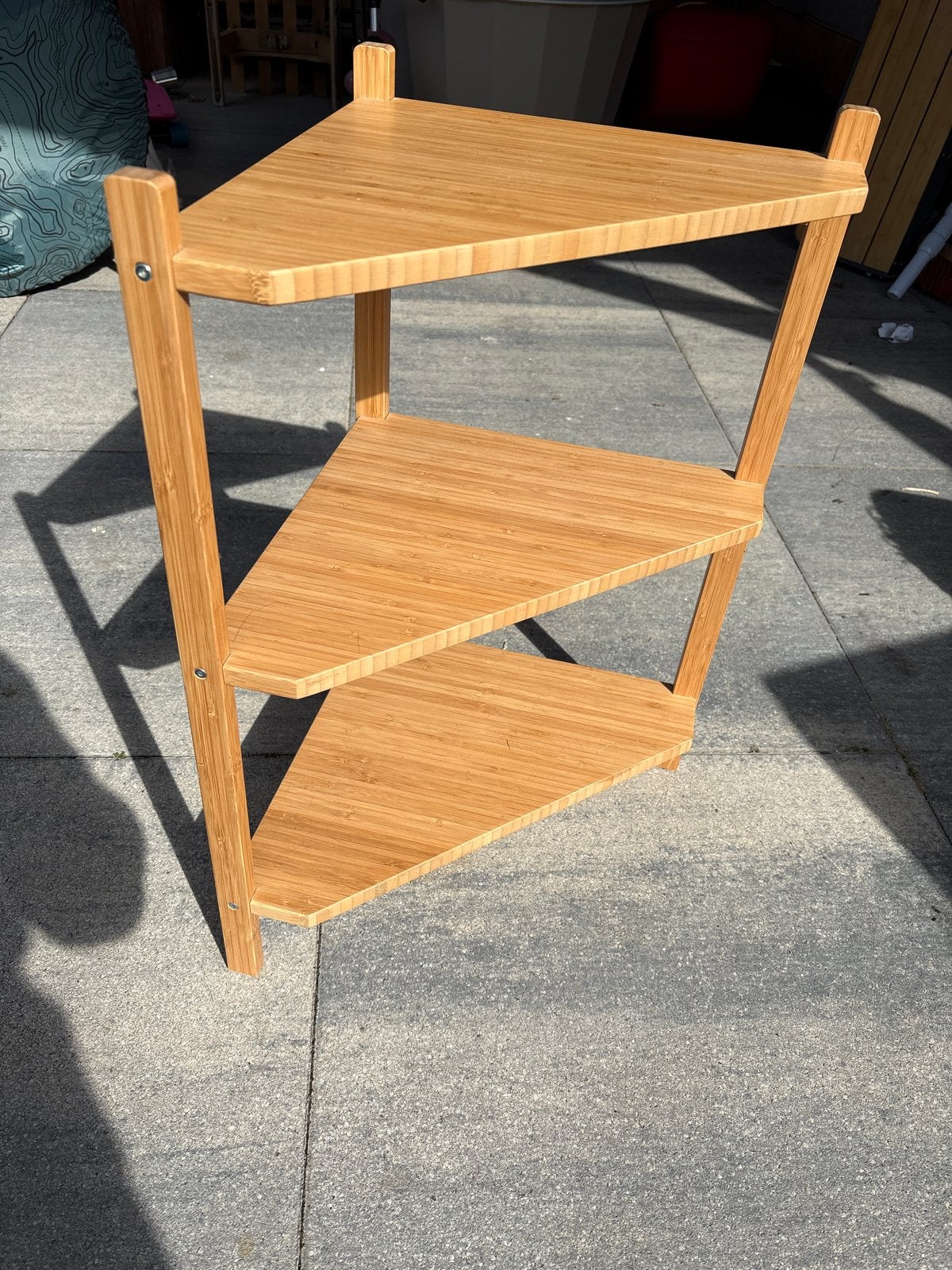 IKEA Hoek Kastje Bamboe - 3 Planken (60x34cm), Ophalen, Gebruikt