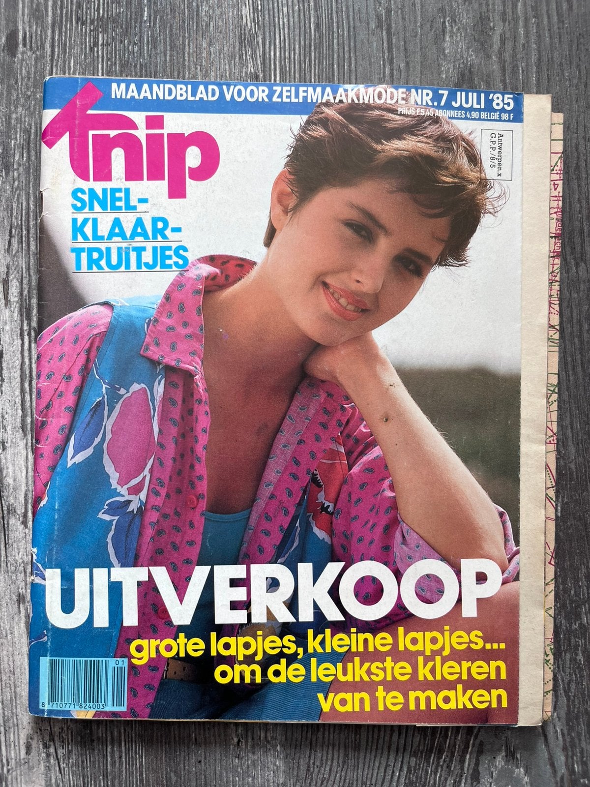 Knip juli 1985, Ophalen of Verzenden, Zo goed als nieuw, Vrouw, Knipmode