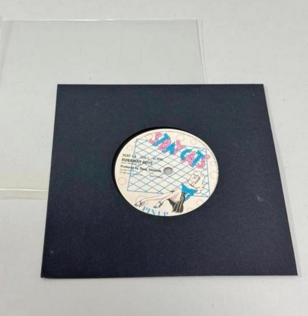 STRAY CATS Runaway Boys 7" Vinyl UK 1980 SCAT 1 Brian Setzer, Cd's en Dvd's, Vinyl Singles, Ophalen of Verzenden, Zo goed als nieuw