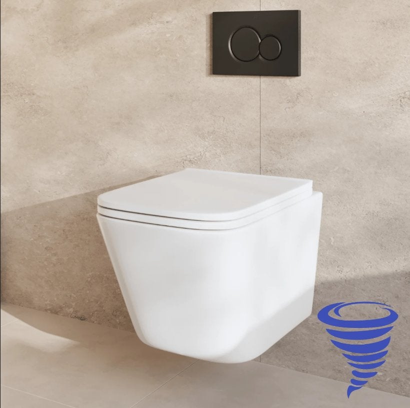 LOMAZOO Rimless Toilet met Tornado Flush & Inbouwreservoir, Ophalen, Nieuw, Toilet