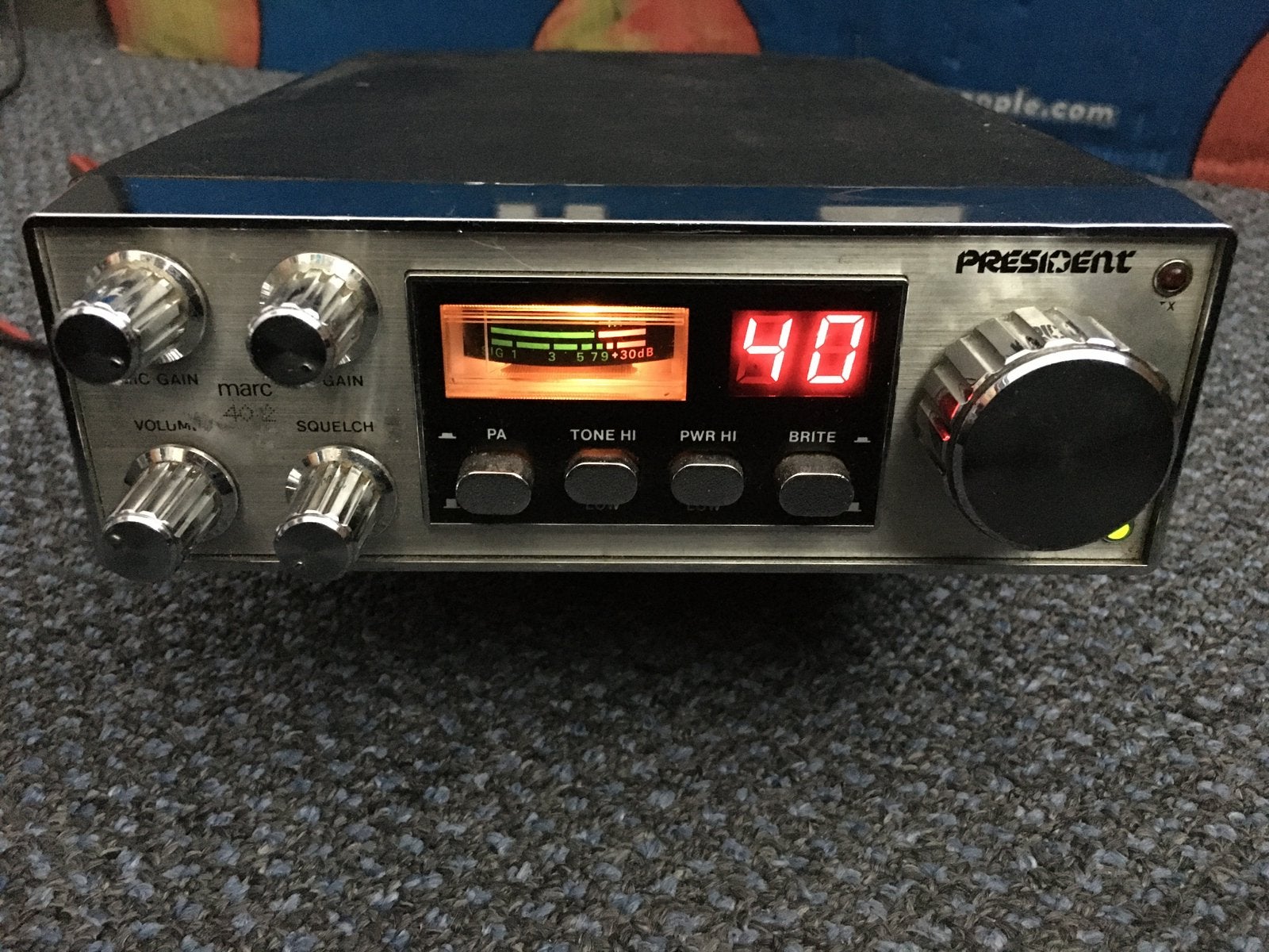 27 mc president ax 31  40 ch pr incl vzk, Ophalen of Verzenden, Zender en Ontvanger