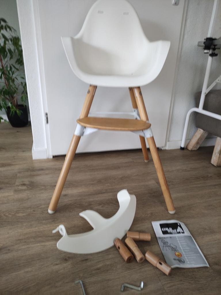 Childwood Kinderstoel Evolu 2 met Beugel, Ophalen, Gebruikt, Meegroeistoel, Gordel(s)