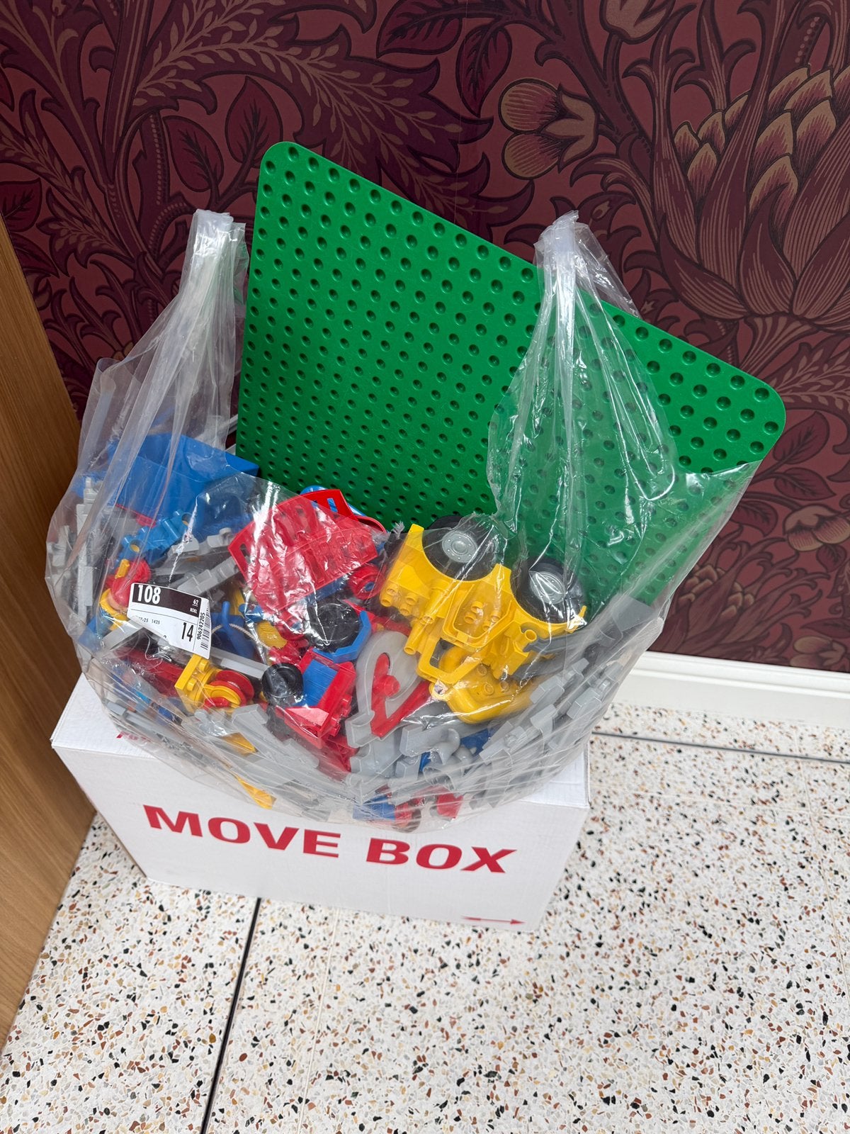 Duplo trein en verhuisdoos met bouwstenen, Kinderen en Baby's, Ophalen, Gebruikt, Overige typen, Duplo