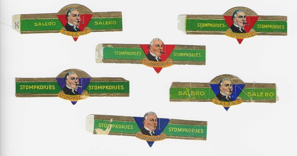 klassiek blad 161  stompkop      sigarenbanden, Ophalen of Verzenden, Zo goed als nieuw, Sigarenbandjes
