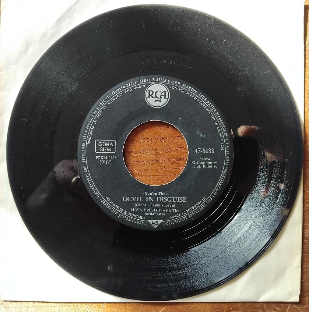 Elvis Presley - Devil in disguise, DUITS, Gebruikt, 7 inch, Single, Ophalen of Verzenden