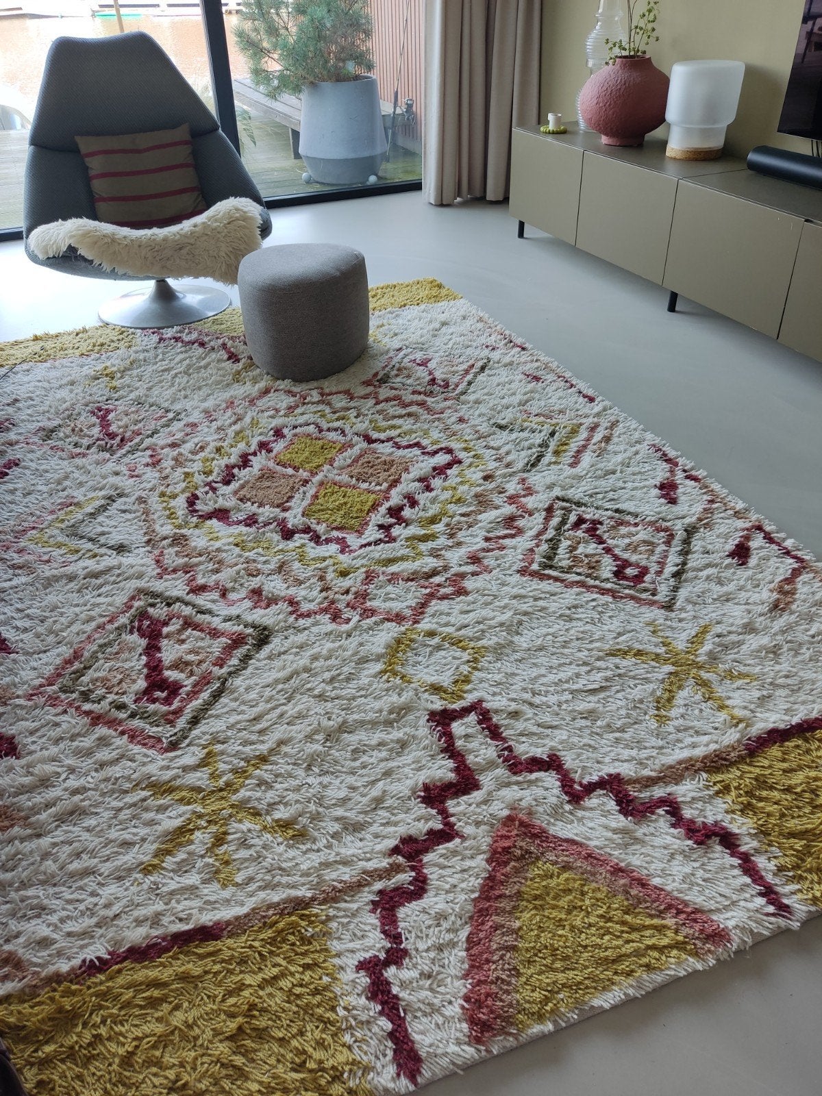 Vloerkleed vintage boho kleurrijk, Ophalen, 150 tot 200 cm, Vintage boho retro, 200 cm of meer
