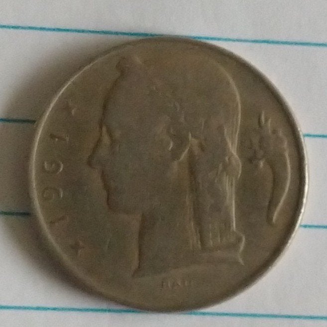belgische 5 franc 1961 munt, volgnr 29.0, Ophalen of Verzenden, Losse munt