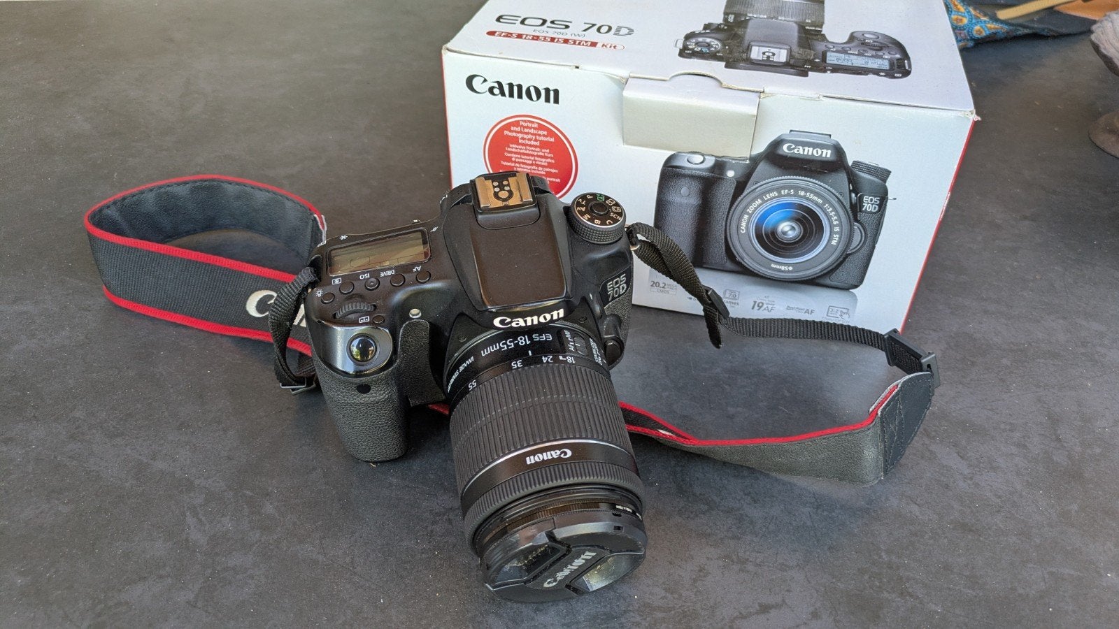 Canon EOS 70D Spiegelreflexcamera met 18-55mm lens, Gebruikt, Spiegelreflex, Canon, Ophalen of Verzenden