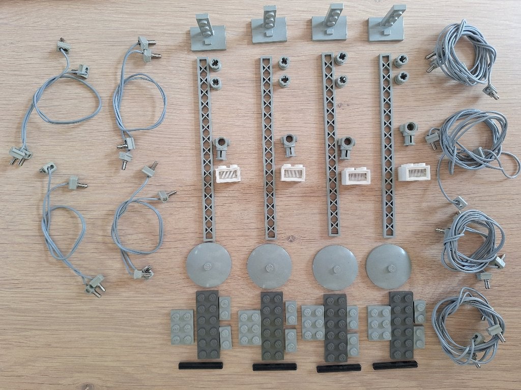 Lego: 7867 12 volt lichtmasten voor bij de 12 volt trein +++, Gebruikt, Overige thema's, Lego, Ophalen of Verzenden