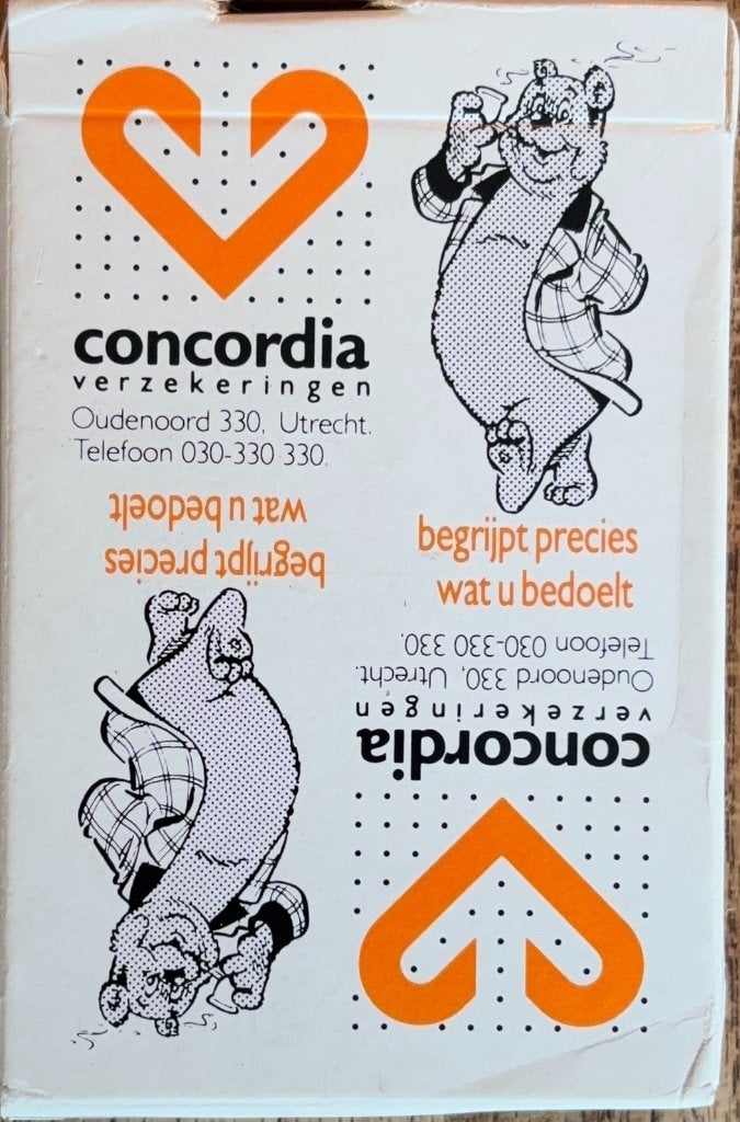Speelkaarten Concordia met heer Bommel, Verzamelen, Ophalen of Verzenden, Olivier B, Bommel en Tom Poes, Zo goed als nieuw, Boek of Spel
