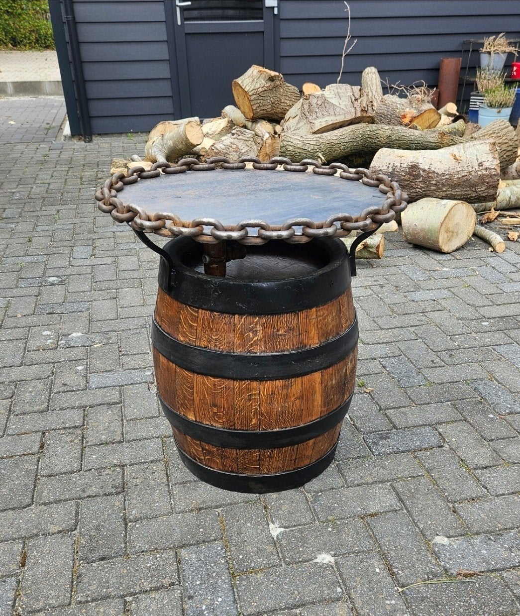 Tuin / tafel. Uniek., Ophalen, Rond, 60 cm of meer