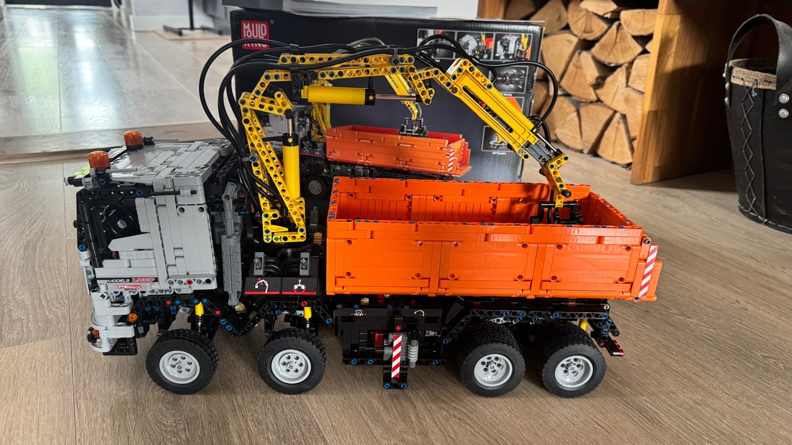 Mouldking 19007 2-in-1 RC Graafmachine & Dump Truck, Ophalen, Zo goed als nieuw, Overige merken