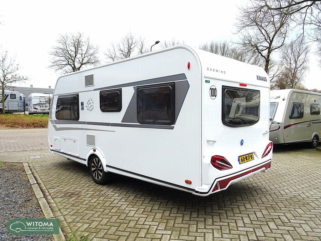 Knaus Sudwind 60 Years 500 FU SALE- Grote koelkast, Caravans en Kamperen, Rondzit, Bedrijf, Overige typen, Schokbreker